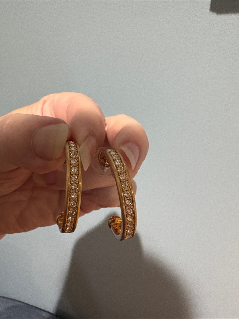 Kendra Scott Gold tone Pavé Hoop Earrings - Women's Jewelry